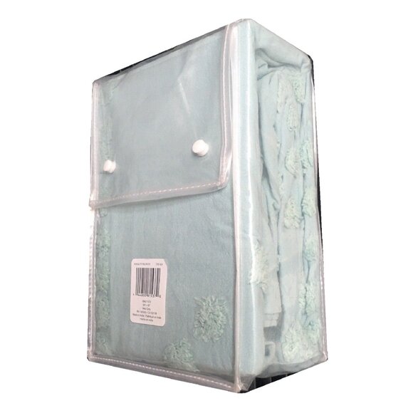 2 new ETHER Wild Sage Tufted Triangle Cotton 95"L x 50"W Window Curtain Panels - Picture 5 of 8